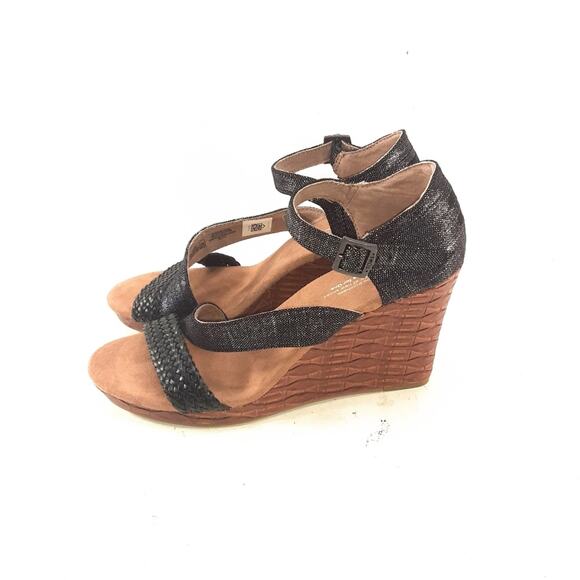 Toms Clarissa Wedge Sandals Size 8.5 - Picture 4 of 9